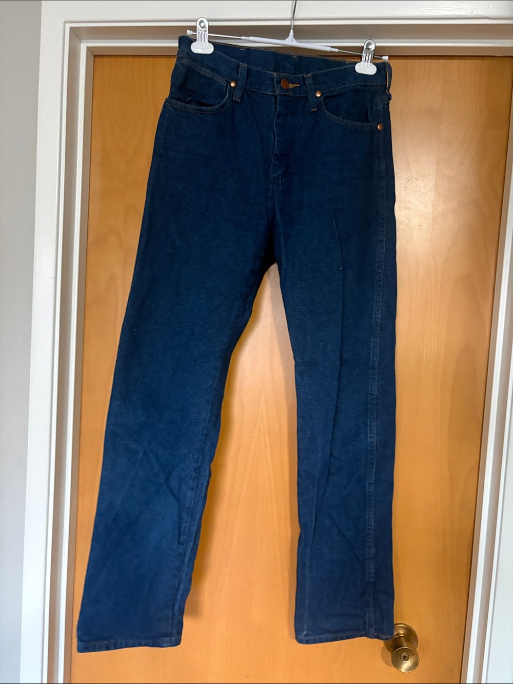 Wrangler Women's Straight Jeans in Dark Blue